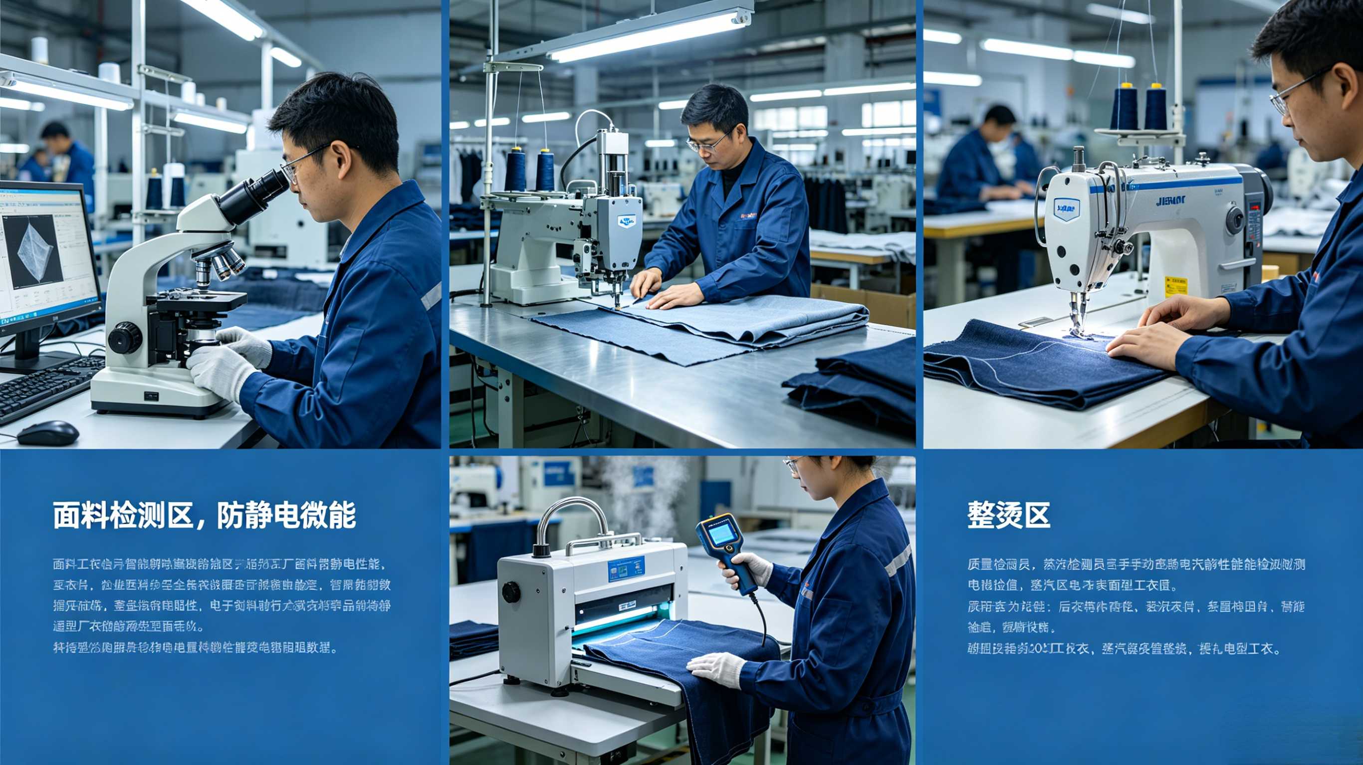 防静电工衣的生产流程把控与质量检测